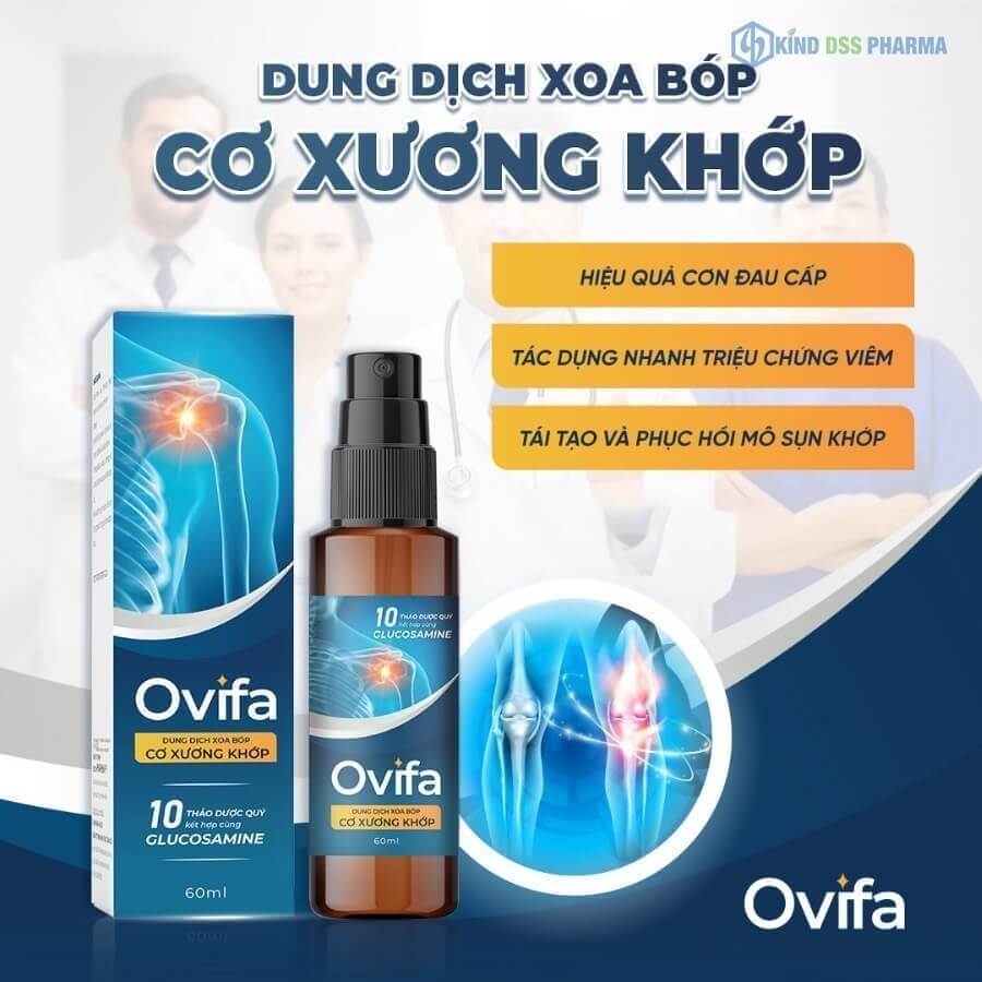 Dung dịch xoa bóp cơ xương khớp Ovifa