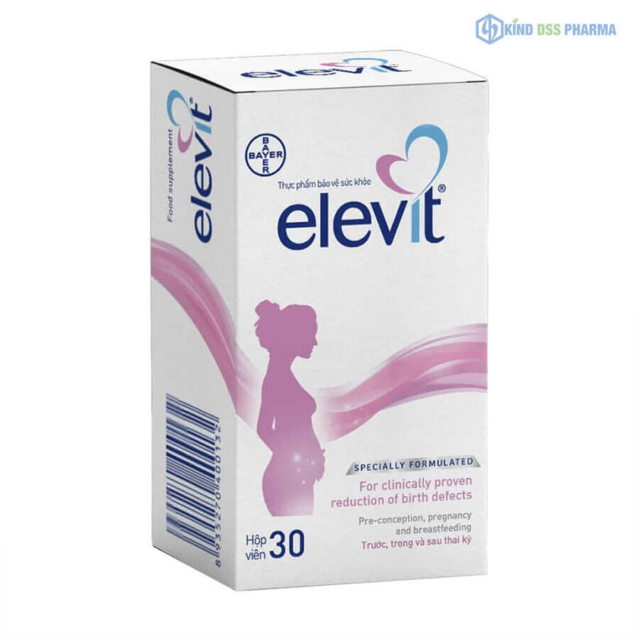 Elevit Bayer giúp bổ sung vitamin và khoáng chất cho phụ nữ mang thai đến từ Pháp ( Hộp 30 viên)