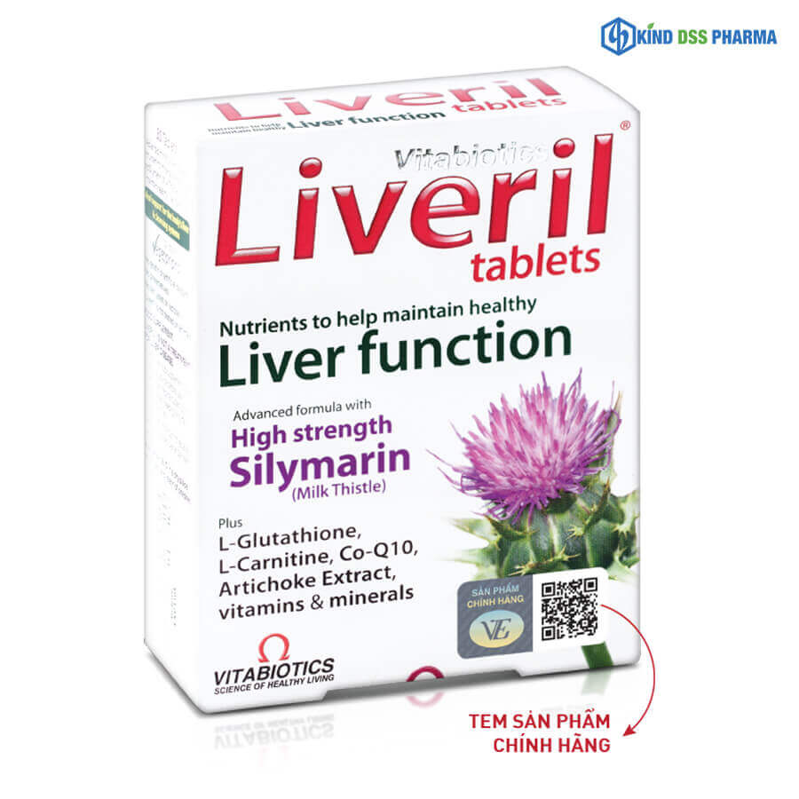 Liveril - 280mg Silymarin tăng cường giải độc gan