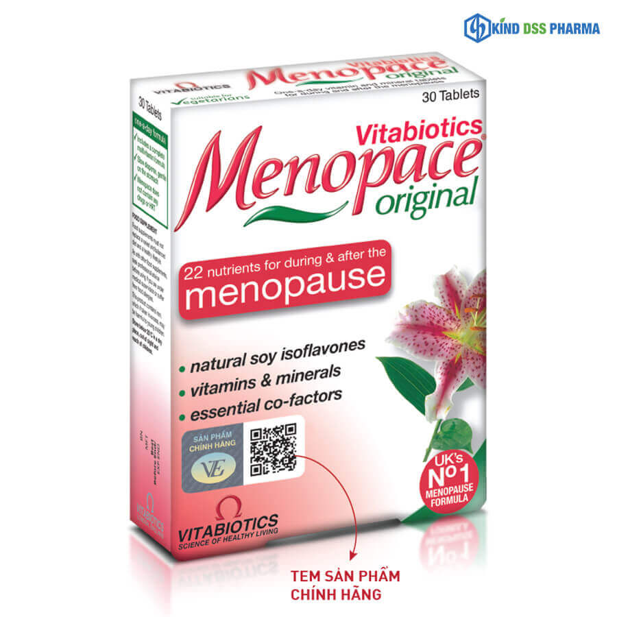 Menopace bổ sung vitamin, vi chất cho phụ nữ tiền mãn kinh, mãn kinh. Hỗ trợ cân bằng nội tiết tố