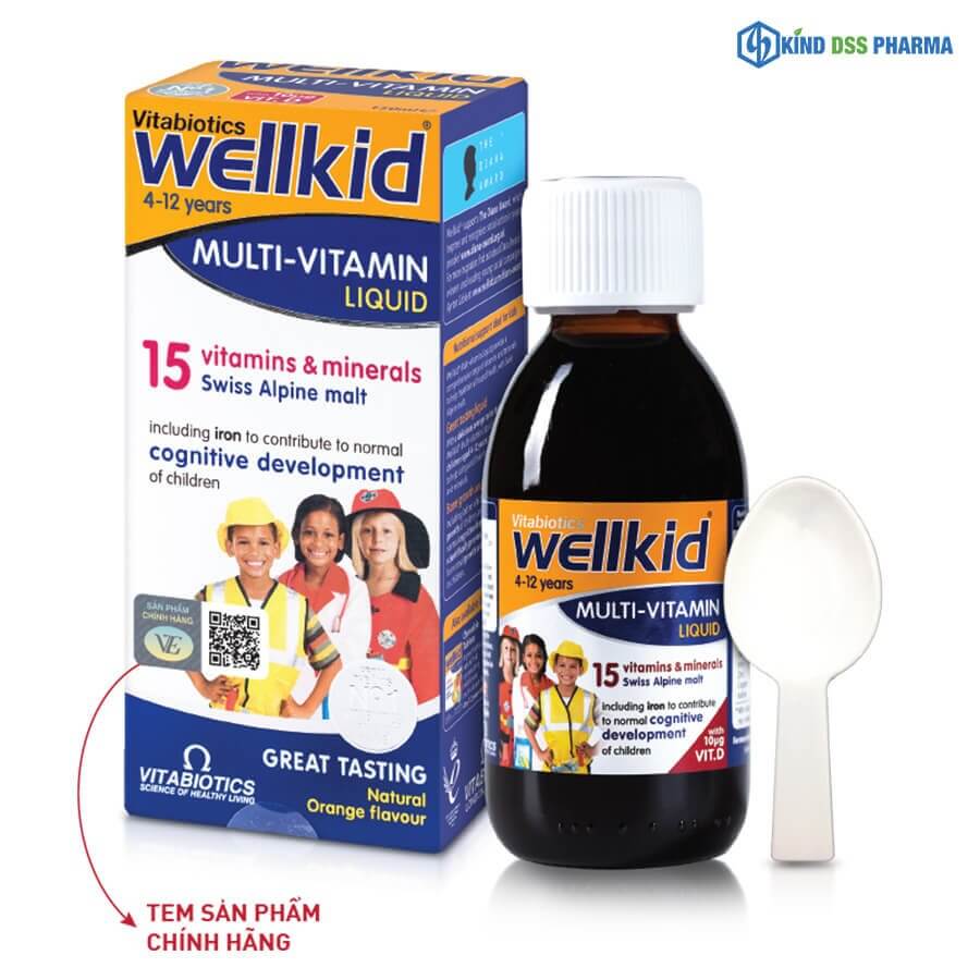 Wellkid Multi-Vitamin Liquid Kind Dss Phân Phối Chính Thức