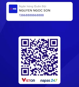 Quét mã QrCode để chuyển khoản đến Tk MbBank